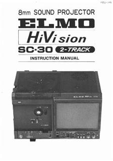 Elmo SC 30 manual. Camera Instructions.